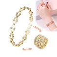 thumbnail image 4 of Sonducket 2 In 1 Retractable Ring Adjustable Jewelry Bracelets Stretchable Shiny Bracelet Rhinestone Crystal for Birthday Ropa, zapatos y accesorios Miscelánea No.2 Sonducket AP007437-02, 4 of 6