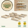 thumbnail image 2 of Greenes Fence Original Pine Raised Garden Bed, 80 Sq. ft. 12' x 12' x 10.5-14", 2 of 8