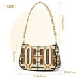 thumbnail image 3 of FORMRS Womens Shoulder Bag with Chain Strap Clutch Purse Cute Tote Handbag, Beige Geometric, 3 of 7