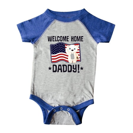 

Inktastic Military Daddy Welcome Home Son Daughter Gift Baby Boy or Baby Girl Bodysuit