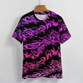 thumbnail image 3 of Animal Print Patterns Women's Short Sleeve T-Shirt Crew Neck Casual Summer Trendy Loose Fit Tops, 3 of 6