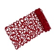 thumbnail image 4 of GROWTH TANK Hollow Placemats Household Decorations, 40x11 inch Simple Washable, Rectangle Table Runners Table Mats for Kitchen Dining Home Wedding Desk Red, 4 of 8
