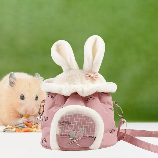 Hamster Warm Pet Cage Práctico bolso de transporte transpirable
