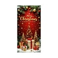 thumbnail image 2 of Christmas Front Door Cover Xmas Tree Door Cover Banner Merry Christmas Door Hanging Backdrop Decorations for Home Indoor Outdoor Winter Holiday Party Decor, 70.9 x 35.4 Inch, 2 of 6