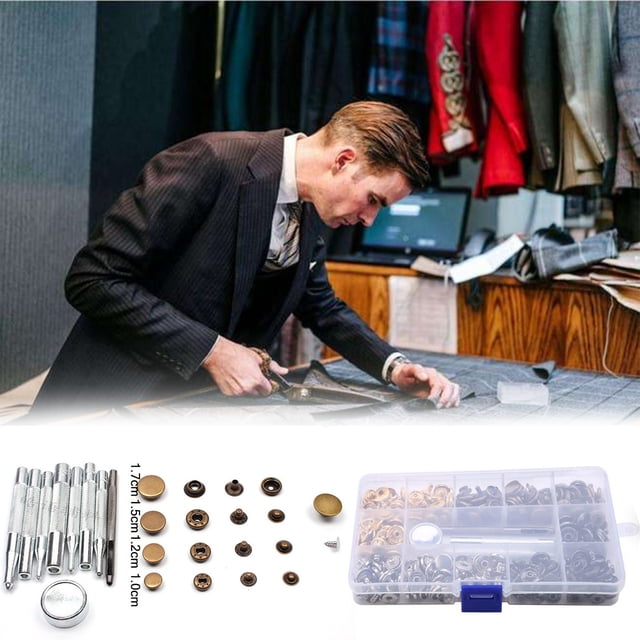 Dvkptbk Blouse Haut Boutons Boutons-Pression en Métal pour Vêtements Bricolage avec Outils Rangement Déco Maison