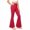 Red, variant on NAISIBABY Girls Flare Pants (4-16T), Stretchy Cotton High Waist Bell Bottoms Kids Casual Dance Yoga Leggings Size 12