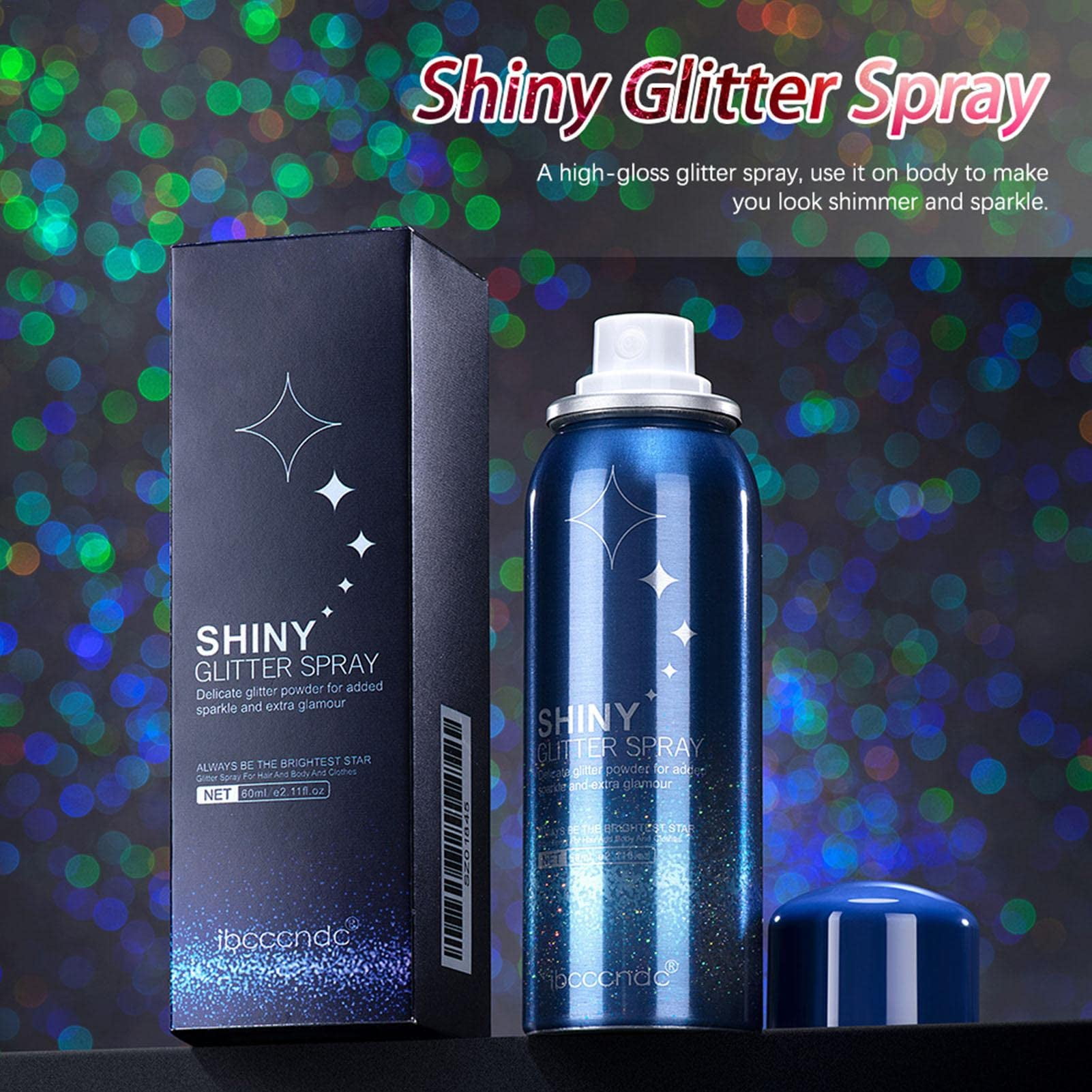 LATIBELL Glitter Spray, Body Glitter, Glitter Hairspray, Shiny Glitter  Spray for Clothes, Quick-Drying Body Glitter Spray for Hair and Body,  Sparkle