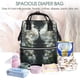 thumbnail image 5 of Easygdp Floral Angelic White Wings para Bolsa de Bebé de Gran Capacidad con Múltiples Bolsillos, Bolsa de Pañales para Padres, Bolsa de Viaje Organizada y Elegante, 5 of 6