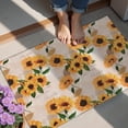 thumbnail image 4 of Beige Sunflower Letter Pattern Door Rugs,Washable Non Slip Door Mats Indoor,Decorative Door Mats,Entry Mat Indoor for Entrance,Bedroom,Kitchen,Bathroom,20"x32", 4 of 6