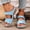 #0146-Light Blue, variant on Xucatan Women's Wedge Sandals, Adjustable Strap Peep Toe Beach Footwear, Cushioned Sole Casual Shoes, Versatile Spring Summer Style for Daily Wear Gift