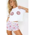 thumbnail image 6 of Women's Summer Home Clothing Casual Round Neck Short Sleeve T-Shirt Shorts Set, 6 of 6
