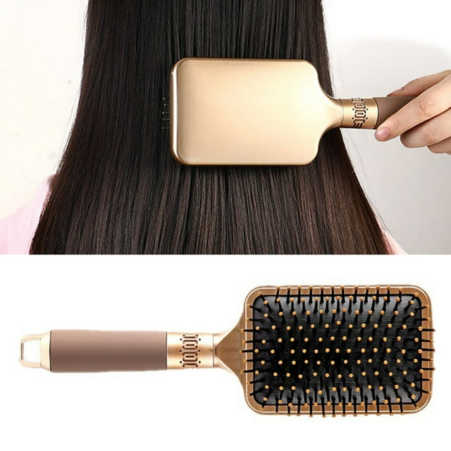 Massage Hair Comb, Multifunctional Non Slip Handle Paddle Type Air Cushion Comb for Home Hairdressing