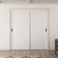 thumbnail image 2 of 72" x 80" Height Sliding Closet Door - 1 Panle Design for Closet Door Hardware kit including, Black Handles, 2 of 8