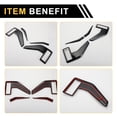 thumbnail image 4 of Cubierta de ventilación Fender Trim de Unique Bargains 1 juego para Ford F-150 2021-2024 ABS patrón de fibra de carbono negro, 4 of 4
