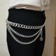 thumbnail image 3 of Cadena de cintura multicapa de estilo Punk Hip Hop para mujer pantalones de vestir cinturón cadenas de Metal, 3 of 7