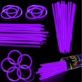 thumbnail image 1 of Glow Sticks XiawalangZhuo, 8 pulgadas, color morado, paquete de 100 regalos para fiestas, 1 of 7