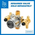 thumbnail image 2 of Gerber Danze D492110 Contemporary Roman Tub Personal Spray 2.5gpm in Chrome, 2 of 4