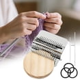 thumbnail image 5 of PONPRNGY Knitting Kit for Beginners Mini Portable Patch Darning Kit Patchwork Weaving Tool Set for Quickly Sewing Repair Sewing Supplies, 5 of 8