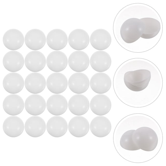 Openable PVC Lottery Balls for Decor White Color Perfect for Home Party and Game Nights 1.5 Inches
