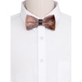 thumbnail image 4 of INSPIRAR CHIC Corbatas de Moño de Terciopelo Ajustables Pre-atadas para Prom, Boda, Tuxedo Talla Única Gradiente Marrón, 4 of 4