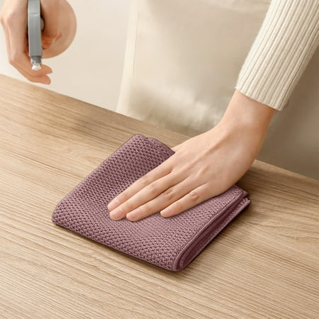 HCBY Waffle Weave Microfiber Cleaning Cloths Super Absorbent & Lint-Free Reusable Towels for Kitchen Dishes Cars & Glass Quick-Drying