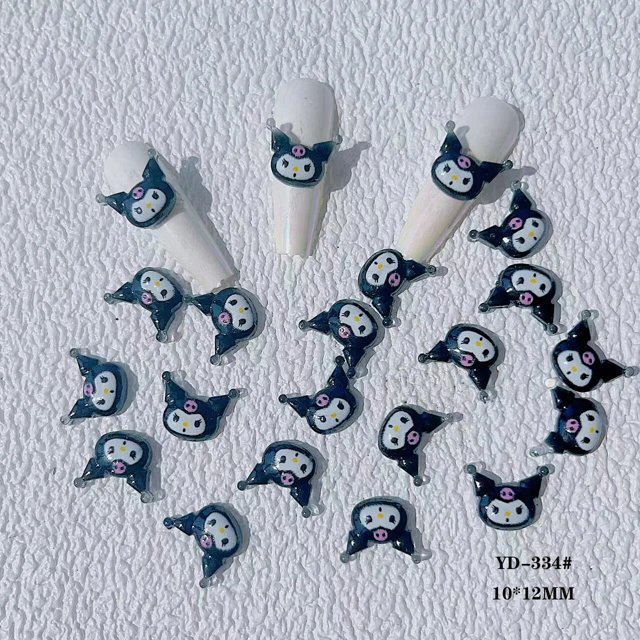 20 piezas de manicura de Hello Kitty, Kawaii, dibujos animados, Anime, 2023