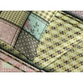 thumbnail image 4 of Ambesonne Shabby Flora Quilted Bedspread Set 3 Pcs, Square Pieces Tile, Queen Size, Multicolor, 4 of 5