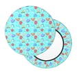 thumbnail image 2 of Lsque Sea animals Pattern Round Bar chair cushion covers Velvet Fabric Premium Comfort Protects from Scratches and Stains for 14-17 Inch Chair-12 inch, 2 of 7