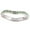 August - Peridot, variant on Birthstone Eternity Band Ring Wave Style (Channel Set/Full Round), Stackable Fashion Ring with Crystal Birthstone