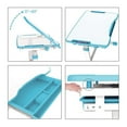 thumbnail image 4 of Boost Industries KidzDesk KD26B Bureau Ergonomique pour Enfants « Quinton » de 26 Pouces de Large à Hauteur Réglable (Bleu), 4 of 5