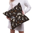 thumbnail image 6 of Bingfone Pirate Skulls Linen Throw Pillow Covers Cushion Case Pocket Button Vintage Farmhouse Pillowcase-18"x18", 6 of 9