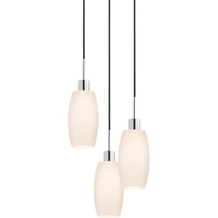 13 Sonneman Suspended Glass - Sonneman Lighting SON-3561-01K-3 Glass Pendants-Barrel 3-Light Pendant