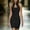 *Black, variant on Women's High Neck Cutout Bodycon Midi Dress,Sleeveless Form Fit Cocktail Party Dress, Black,Women's Plus L