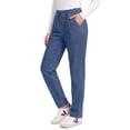 thumbnail image 2 of Fantaslook Pull On Jeans for Women Straight Leg Casual Pants Elastic Waist Denim Pants with Pockets, 2 of 9