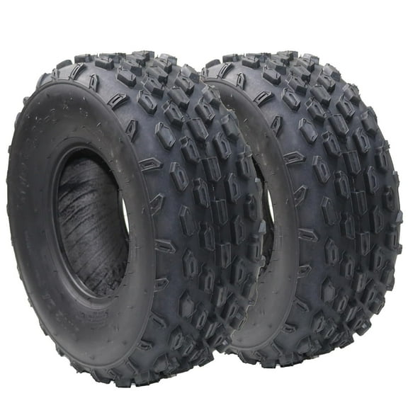 Pinypikaka Pack of 2 All Terrain 19x7-8 4PR TL ATV UTV Trail Sand Mud Off-Road Tires, Tubeless, Black