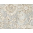 thumbnail image 4 of Pasargad Home Oushak 10' X 10' Hand-Knotted Wool Light Blue Square Rug - All Ages, Indoors, 4 of 4