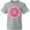 AC-Heather Grey, variant on Inktastic Hot Pink Donut Youth T-Shirt