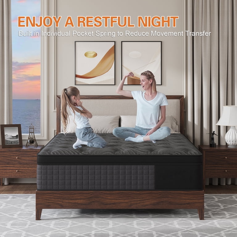 Duchessz Queen Mattress 12 inch Gel Memory Foam Pocket Innerspring