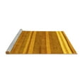 thumbnail image 2 of Ahgly Company Machine Washable Indoor Rectangle Abstract Yellow Modern Area Rugs, 2' x 3', 2 of 4