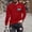 Red, variant on LEKWK Graphic Long Sleeve T Shirt for men Crewneck Streetwear Tee with Monster Smile Print, Soft Casual Pullover Top for Party Festival Club Lounge Daily Wear Black XXXXXL