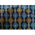 thumbnail image 4 of oneOone Tissu en Coton et Soie Tourbillon Ikat Décor Tissu Imprimé BTY 42 Pouces de Large, 4 of 4