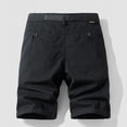 thumbnail image 3 of Men's Cargo Bermuda Shorts Casual Cotton Pockets Shorts Pants Outdoor Fishing Utility Work Short with Belt, 3 of 4