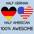 thumbnail image 2 of CafePress - Half German Half American Body Suit - Baby Light Bodysuit, Size Newborn - 24 Months, 2 of 4