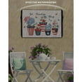 thumbnail image 3 of 4th of July Outdoor TV Cover 30 to 32 Inch Weatherproof, Retro Independence Day Flowers Butterfly 600D Oxford TV Covers with Waterproof Zipper, Outside Flat TV Screen Protector Size 30"Wx19"Hx4.5"D, 3 of 7