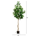 thumbnail image 4 of Nearly Natural Artificial Ficus Audrey Potted Tree - 7' - Unlit, 4 of 7