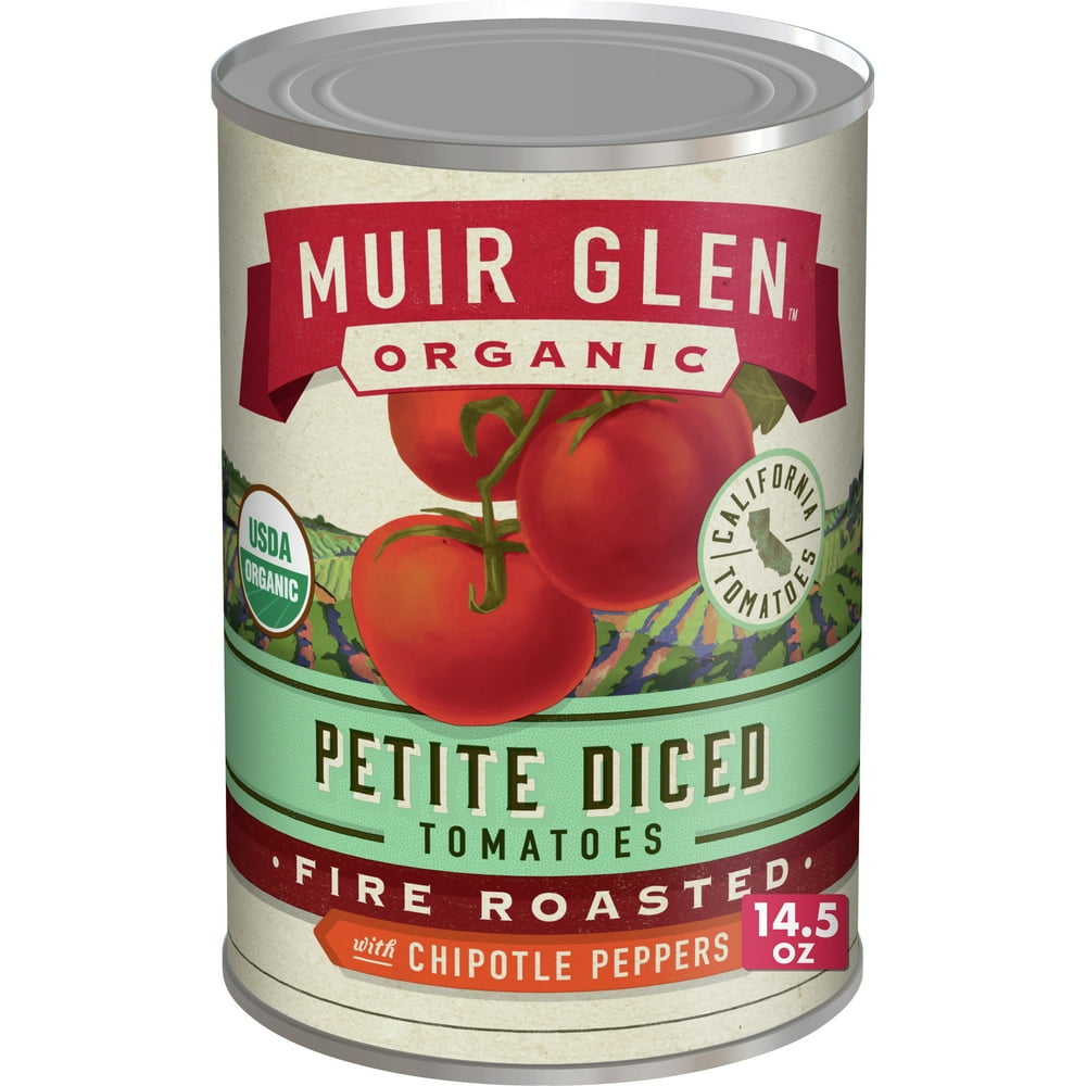Muir Glen Organic Fire Roasted Petite Diced Tomatoes w/ Chipotle