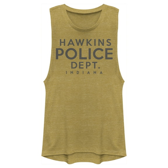 Netflix Junior's Stranger Things Hawkins Police Department Festival Muscle Graphic T-Shirt