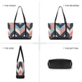 thumbnail image 6 of FORMRS Canvas Laptop Tote Bag for Women with 15.6" Computer Compartments Shoulder Handbag, Pink Geometric, 6 of 7
