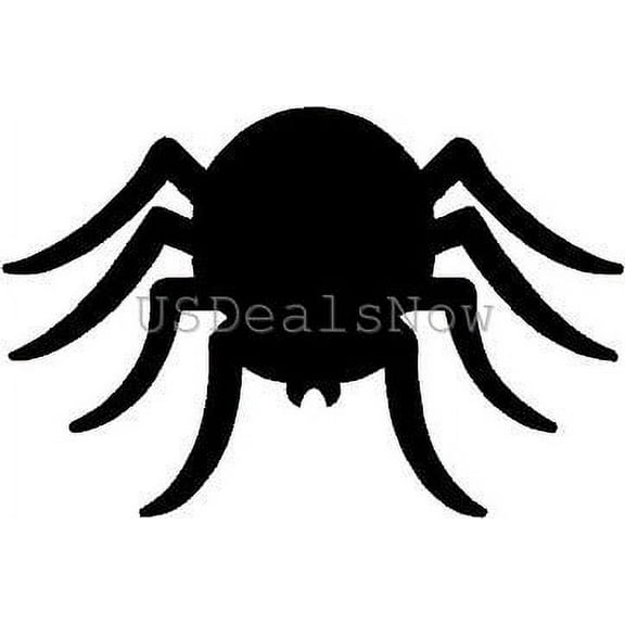 (2) Scary Spider Creepy Halloween Vinyl Decal Car Window Stickers BLACK