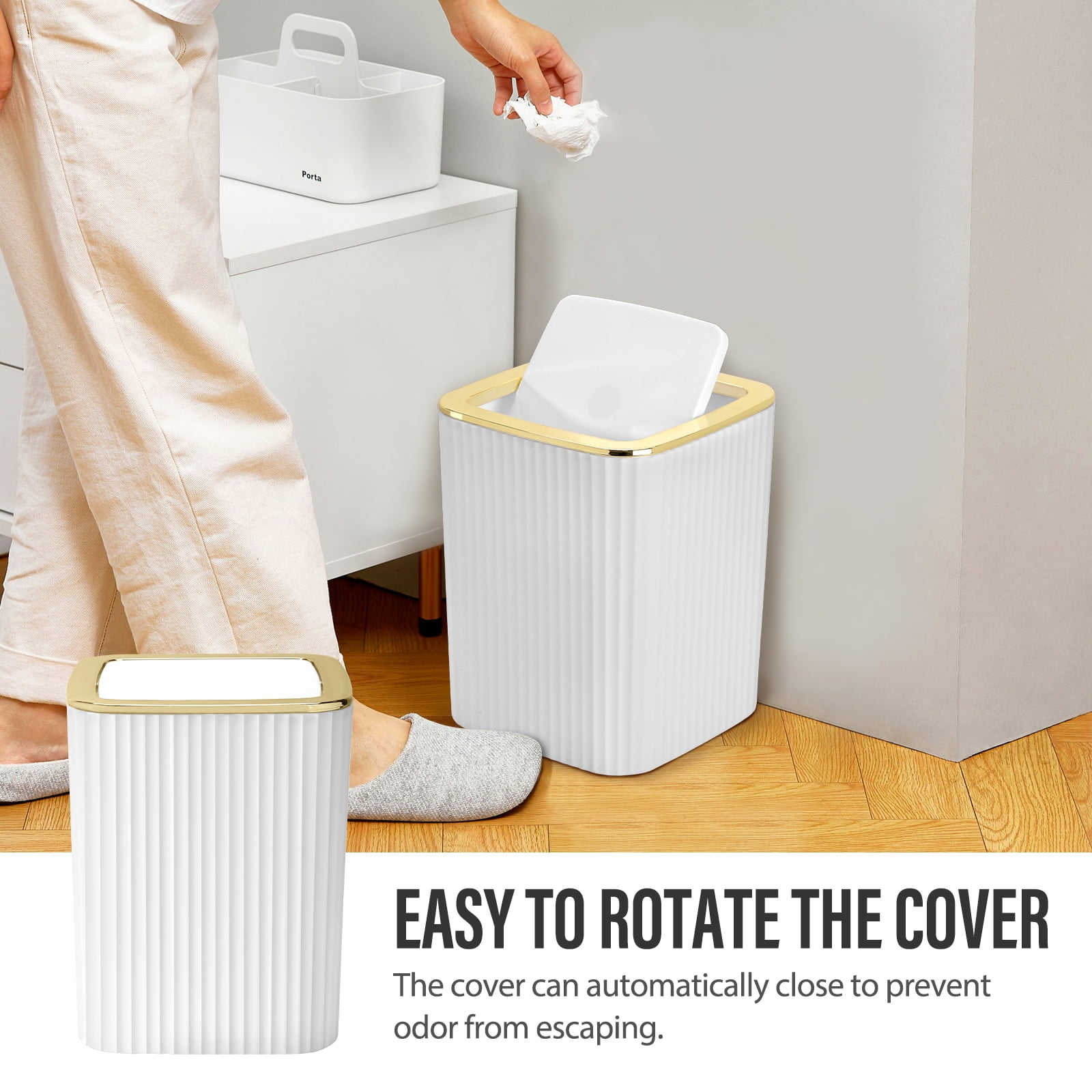 Livhil 19 Pcs White Bathroom Accessories Sets with Shower Curtain,  Specially Designed for Small Spaces